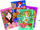 Креативен сет со сјај Djeco Glitter Board Kit The Scent of Flowers, 4 табли, повеќебоен