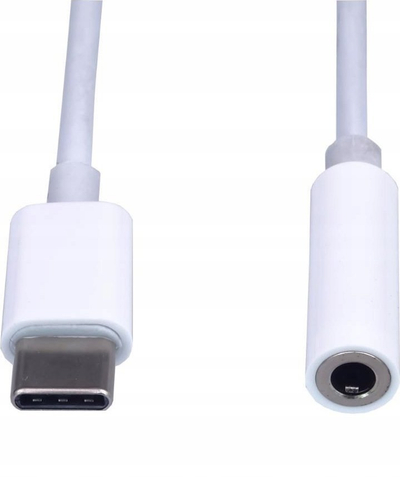 Адаптер аудио PremiumCord USB C во 3,5mm, DAC чип, 10cm, бел