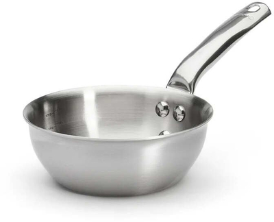 Tigan konik de Buyer Alchimy, 16 cm, çelik inoks shumë shtresash, ngjyrë argjendi