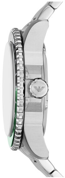 Orë burrash Emporio Armani Diver GMT AR11589, e argjendtë