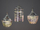 Lampë varëse Beliani Sangone, xham, shkon me LED, argjend