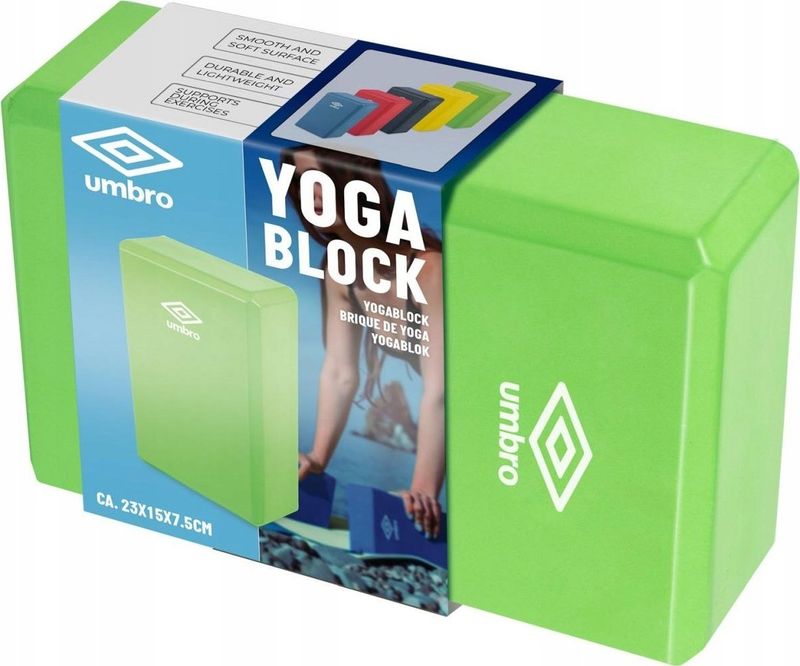 Bllok yoga Umbro, shkumë EVA, për yoga dhe pilates, jeshil