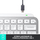 Tastierë Logitech MX, wireless, UK, e bardhë dhe e argjendtë