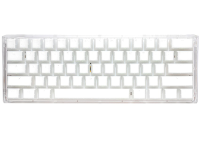 Tastierë lojrash Ducky One 3 Aura Mini, 60%, Cherry MX Speed Silver, e bardhë