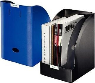Kuti revista Leitz Plus Jumbo, formë vertikale, plastike, blu