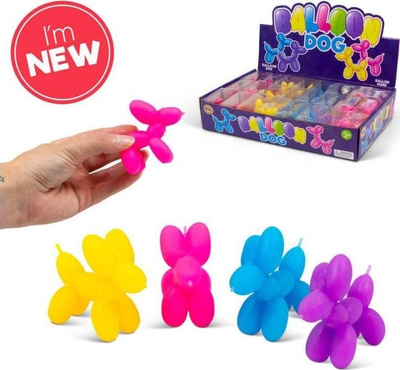 Lodër fidget One for Fun Balloon Doggy, formë qen balonë, antistres, shumëngjyrëshe