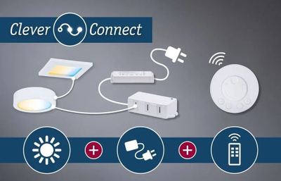 Llambë mobilerie Paulmann Clever Connect Neda, LED Tunable White, për nën dollap, ngjyrë krom