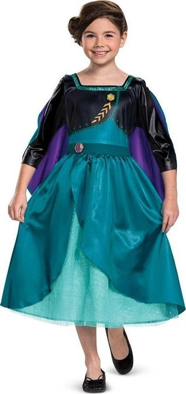 Kostum për kalamaj Disney Frozen 2 Anna Queen Classic, madhësia XS, shumëngjyrësh