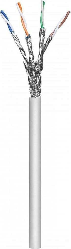 Kabllo rrjeti Techly Cat 6A S/FTP, 100m, LSZH, gri