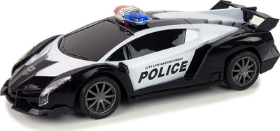 Makina lodër policie Racing Police R/C, 1:16, me telekomandë, e zezë