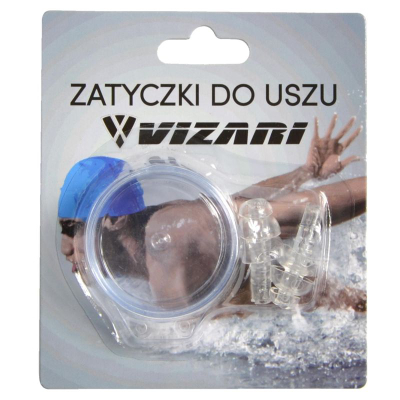 Tapë për veshë Vizari Swim, silikon, kundër ujit, transparente