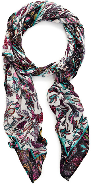 Shall për femra Desigual Women's Boho Rectangle Scarf, i bardhë