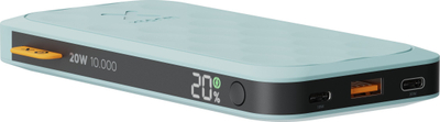 Powerbank Trust Urban Fuel Series, 10.000mAh, 20W, e zezë
