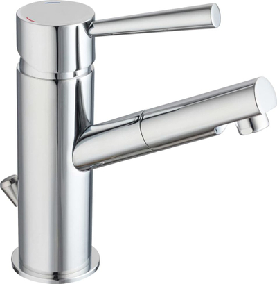 Rubinet lavamani SCHÜTTE Basin Mixer, metal, pop up, krom
