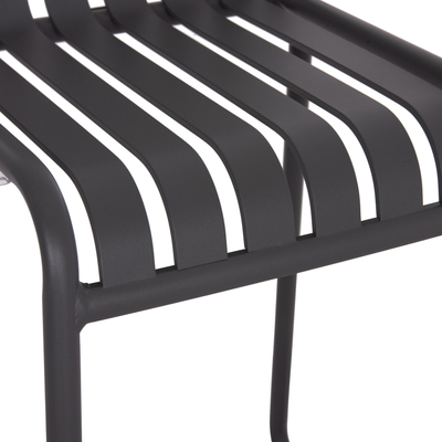 Stol bar alumini RACHEL HM6341.01, 76cm, i grumbullueshëm, gri
