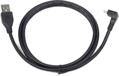 Kabllo USB-A Gembird (CCP-MUSB2-AMBM90-6), 1.8 m, e zezë