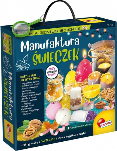 Set edukativ Lisciani Im a Genius Candle Factory, shkencor, për krijim qirinjsh