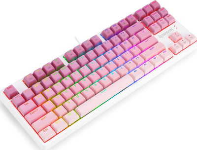 Tastierë gaming Redragon K645W Cass, mekanike Brown, RGB, rozë