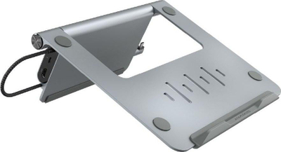 Стенд за лаптоп со USB C хаб Adam Elements Casa Hub Stand, 5 во 1, сива