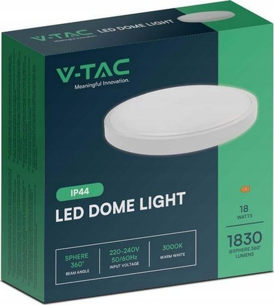 Dritë murale V-TAC 76151 LED, 18W, për jashtë, e bardhë