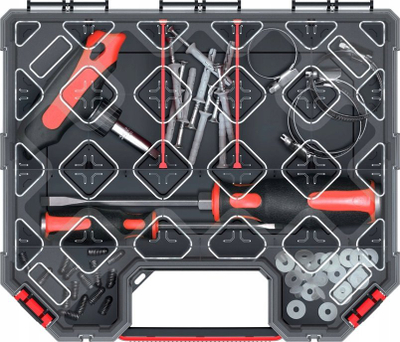 Organizues veglash Pro-Line, i ulët, 284 x 243 x 60 mm, i zi