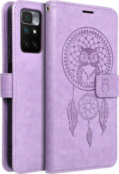 Kapak telefoni MEZZO Book Case për Xiaomi Redmi 10, tip libër, me figurë dreamcatcher, ngjyrë lejla