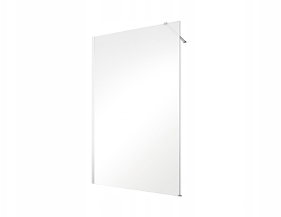 Mur dushi Besco Eco-n Walk-In 90 cm, xham sigurie 6 mm, profil argjendi