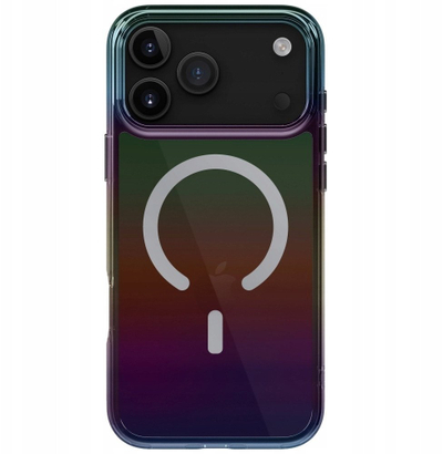 Kllaf telefoni Uniq Iridescia për iPhone 17 Pro Max, MagSafe, Midnight Quarzo