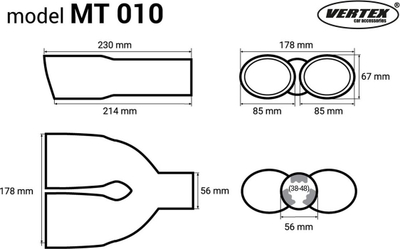 Maje marmite MT 010, çelik inoksi i kromuar, diametër 38–48 mm, ngjyrë argjendtë