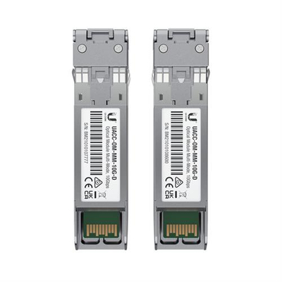Modul transceiver rrjeti Ubiquiti UACC-OM-MM-10G-D-2, 10 Gbps, 850 nm, i argjendtë