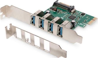 Kartë zgjerimi Digitus PCIe 2.0 x1 me 4 porta USB 3.0 (DS-30221-1)
