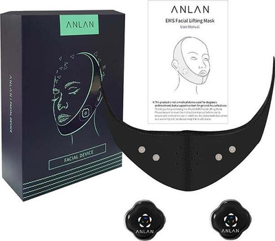Маска за обликување лице Anlan 01ASLY11001, ЕМС, без жици, црна