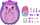 Set lojërash Polly Pocket Hedgehog Mom and Baby, çantë lodër, për fëmijë 4+