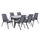 Set Tavolinë 7 pjesë HM10572.01 150×90 cm, gri