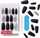 Set thonj plastikë Kiss Gel Fantasy Nails A Whole New World, efekt xheli, shumëngjyrëshe