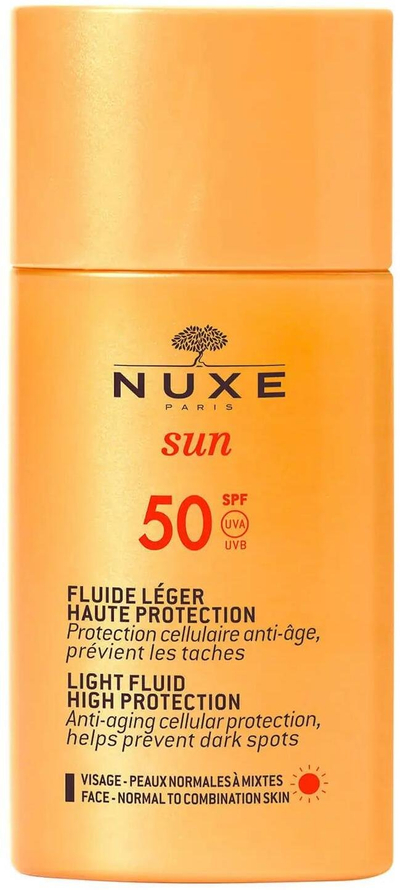 Krem dielli Nuxe Sun Light Fluid, SPF50, fytyrë, 50ml