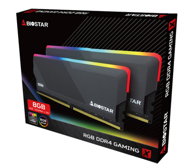 Ram Biostar Gaming X RGB, 8GB, DDR4, 3200 MHz, e zezë