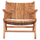 Karrige jahti HomeMarkt Tondo HM9914, 69x74x68cm, dru teak, ngjyrë natyrale