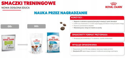 Shpërblime trajnimi për qen Royal Canin Training, 110g, për këlyshë dhe qen të rritur