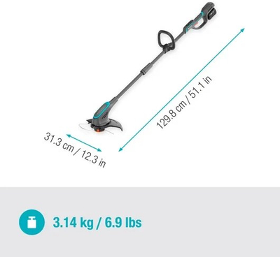 Kositës bari me bateri Gardena PowerTrim 30/18V Set 14703, 18V, 4.0Ah, portokalli
