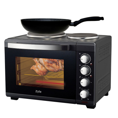 Електрична рерна Zyle ZY538EO, 38L, 3200W, две плочи, црна