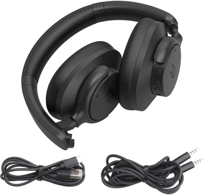 Kufje gaming Redragon H610 Vibecore 600X, ANC, 40 orë, me tela edhe pa tela, të zeza