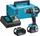 Trapano me goditje Makita DHP484RFJ, 18V, 2 bateri 3Ah, blu