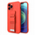 Mbrojtëse telefoni Hurtel Rope Case për Xiaomi Poco M4 Pro 5G, silikon, me rrip, e kuqe
