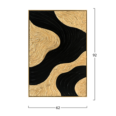 Pikturë 3D Sediment 62x4,5x92Hcm (HM4548.02), bezhë