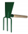 Mjet kopshti Kard Universal Hoe, 7 cm, dorezë druri 33 cm, jeshile