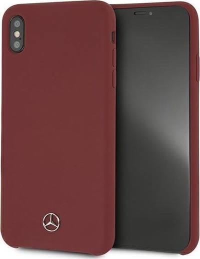 Futrollë telefoni Mercedes Silicone Line MEHCI65SILRE, për iPhone Xs Max, silikon, e kuqe