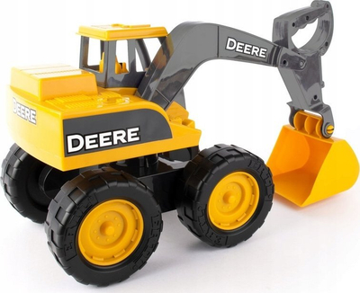 Lodër eskavator John Deere Big Scoop, 15", plastikë, verdhë gri