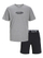 Set maicë dhe shorce për meshkuj Jack&Jones JACOLIVER, të hirta/zeza