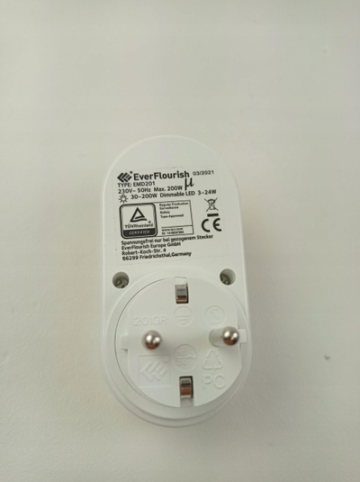 Adapter dimmer GAO EMD201, për llamba inkandeshente LED dhe halogjene, i bardhë